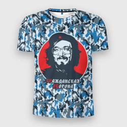 Мужская футболка 3D Slim Егор Летов - Че Гевара