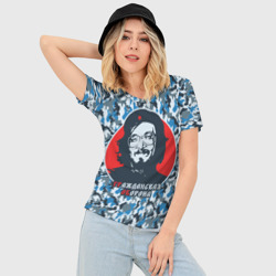 Женская футболка 3D Slim Егор Летов - Че Гевара - фото 2