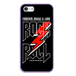 Чехол для iPhone 5/5S матовый Rock and Roll Forever