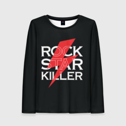 Женский лонгслив 3D Rock Star Killer