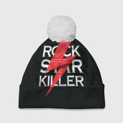 Шапка 3D c помпоном Rock Star Killer