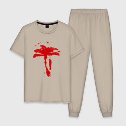 Мужская пижама хлопок Dead Island 2 - пальма