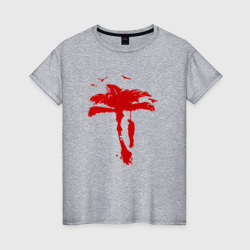 Женская футболка хлопок Dead Island 2 - пальма