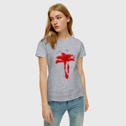Женская футболка хлопок Dead Island 2 - пальма - фото 2