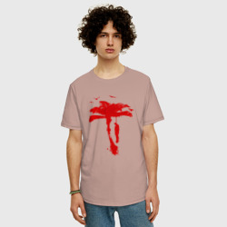 Мужская футболка хлопок Oversize Dead Island 2 - пальма - фото 2