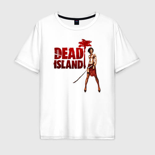 Мужская футболка из хлопка оверсайз с принтом Dead Island - character, вид спереди №1