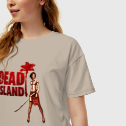 Женская футболка хлопок Oversize Dead Island - character - фото 2