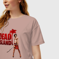 Женская футболка хлопок Oversize Dead Island - character - фото 2