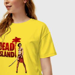 Женская футболка хлопок Oversize Dead Island - character - фото 2