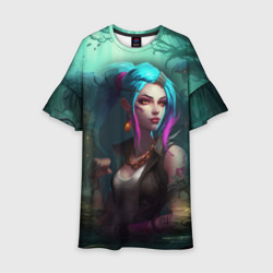 Детское платье 3D Jinx fantasy art Arcane League of Legends