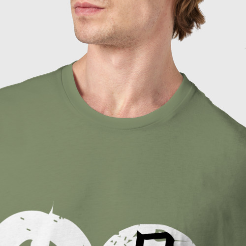 Мужская футболка хлопок Go Japan - motto, цвет авокадо - фото 6