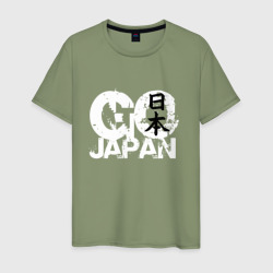 Мужская футболка хлопок Go Japan - motto