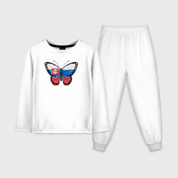 Детская пижама с лонгсливом хлопок Словакия бабочка