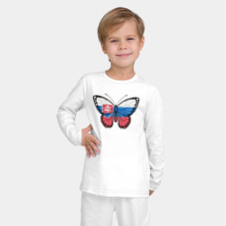 Детская пижама с лонгсливом хлопок Словакия бабочка - фото 2