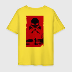 Мужская футболка хлопок Oversize Dead Island 2 - череп