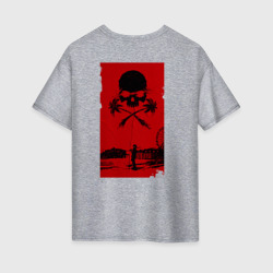 Женская футболка хлопок Oversize Dead Island 2 - череп