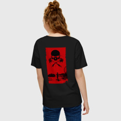 Женская футболка хлопок Oversize Dead Island 2 - череп - фото 2