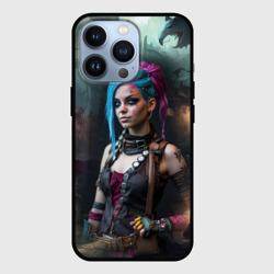 Чехол для iPhone 13 Pro Fantasy Jinx Art Arcane League of Legends