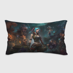 Подушка 3D антистресс Jinx fantasy art Arcane League of Legends