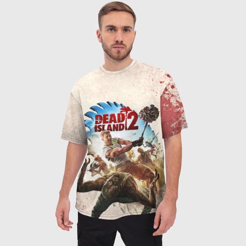 Мужская футболка oversize 3D Сharacters - Dead Island 2, цвет 3D печать - фото 3