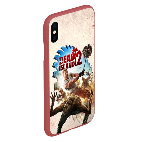 Чехол для iPhone XS Max матовый Сharacters - Dead Island 2, цвет красный - фото 3