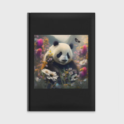 Ежедневник Панда в цветах - нейросеть