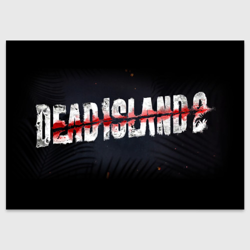 Поздравительная открытка Dead Island, цвет белый