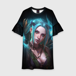 Детское платье 3D Jinx art Arcane League of Legends