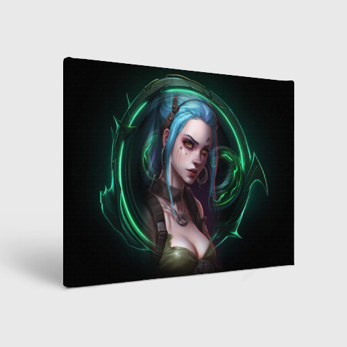 Холст прямоугольный Jinx art Arcane League of Legends, цвет 3D печать