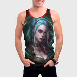 Мужская майка 3D Jinx art Arcane League of Legends - фото 2