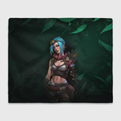 Плед 3D Jinx art green Arcane League of Legends