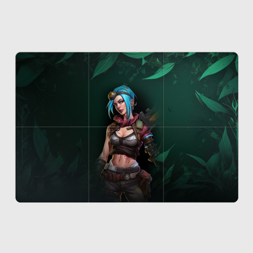 Магнитный плакат 3Х2 Jinx art green Arcane League of Legends