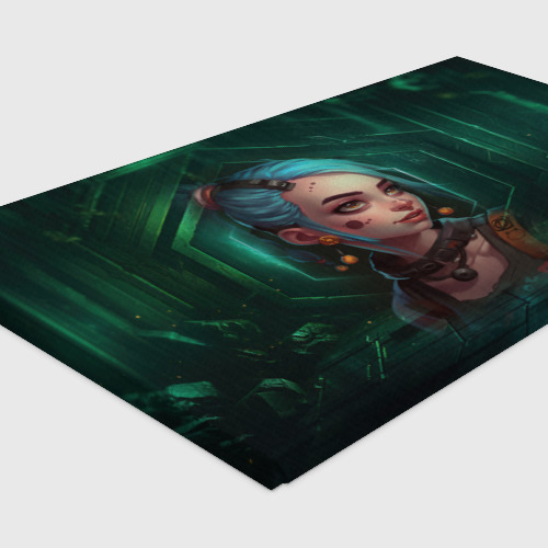 Холст прямоугольный Jinx green Arcane League of Legends, цвет 3D печать - фото 4