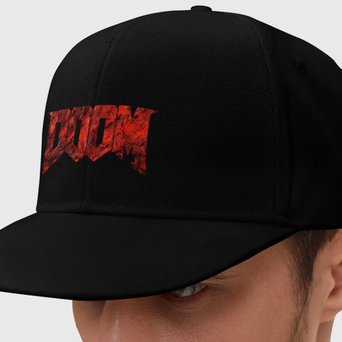 Кепка снепбек с прямым козырьком Doom Frash flesh