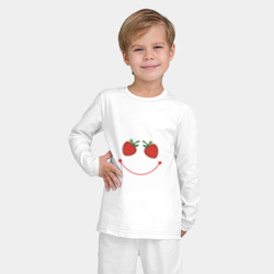 Детская пижама с лонгсливом хлопок Саркастическая клубничная улыбка - фото 2