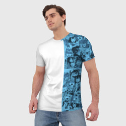 Мужская футболка 3D Ахегао на белом фоне - фото 2