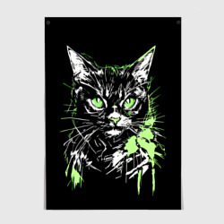 Постер Green cat