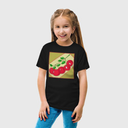 Детская футболка хлопок Веточка с вишней - фото 2