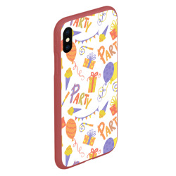 Чехол для iPhone XS Max матовый Party style - фото 2