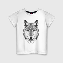 Волк – Детская футболка хлопок с принтом купить со скидкой в -20%