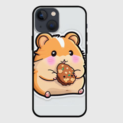 Чехол для iPhone 13 mini Хомяк с печеньем