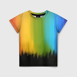 Детская футболка 3D Летняя радуга