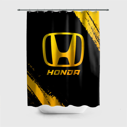 Штора 3D для ванной Honda - gold gradient