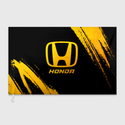 Флаг 3D Honda - gold gradient