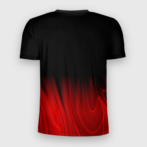 Мужская футболка 3D Slim Mayhem red plasma, цвет 3D печать - фото 2