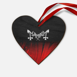 Деревянная игрушка Сердце Mayhem red plasma
