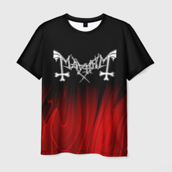 Мужская футболка 3D Mayhem red plasma