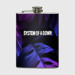 Фляга System of a Down neon monstera