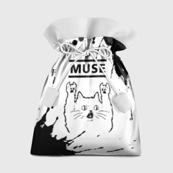 Подарочный 3D мешок Muse рок кот на светлом фоне