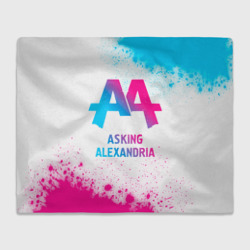 Плед 3D Asking Alexandria neon gradient style